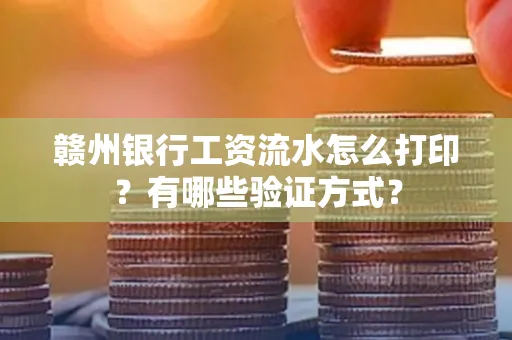 赣州银行工资流水怎么打印?有哪些验证方式?